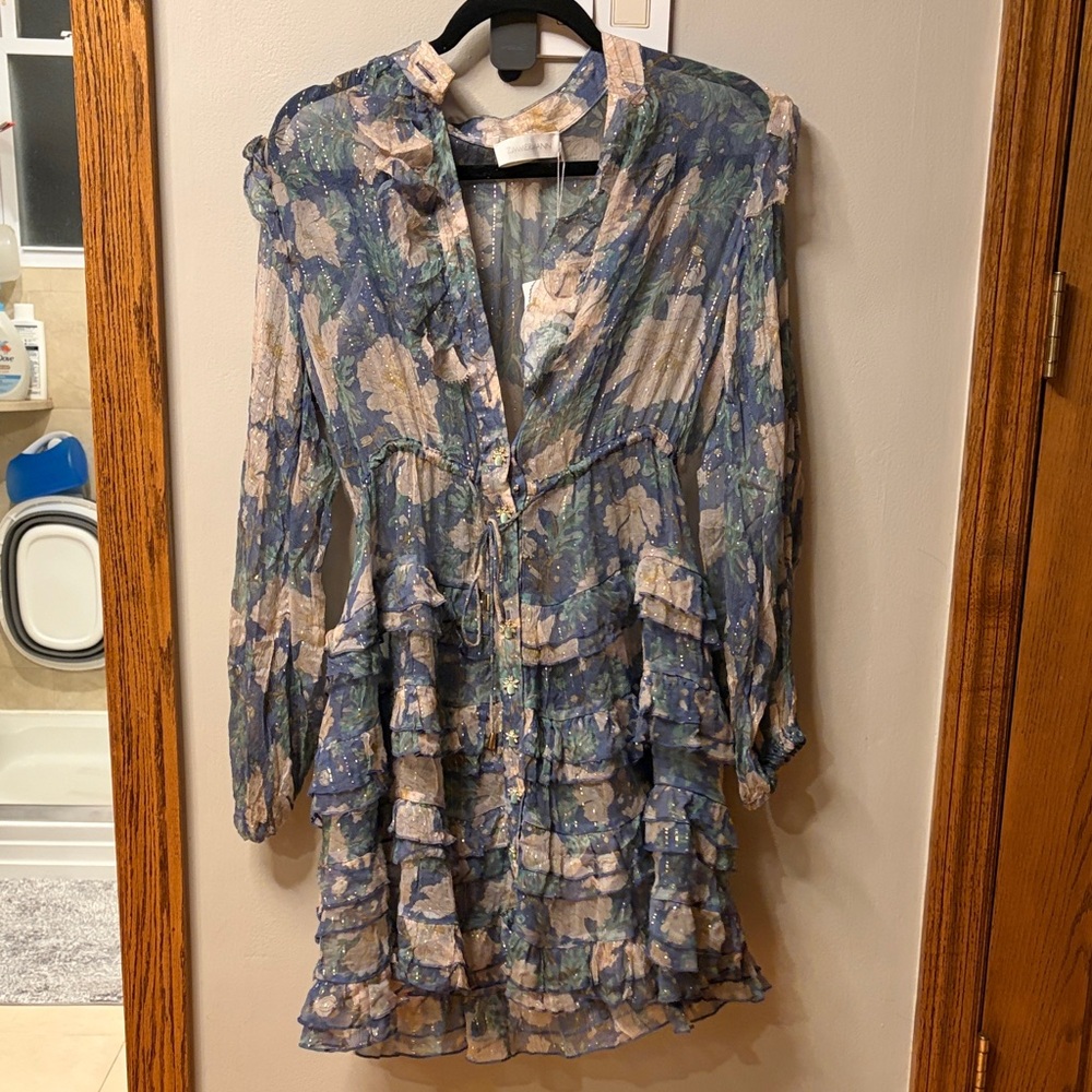 Zimmermann Blue Floral Dress